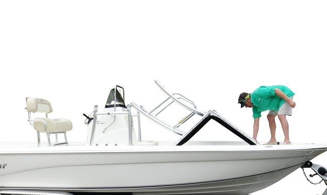 Zadaszenie do łodzi - Fishmaster Pro Series universal T-top white