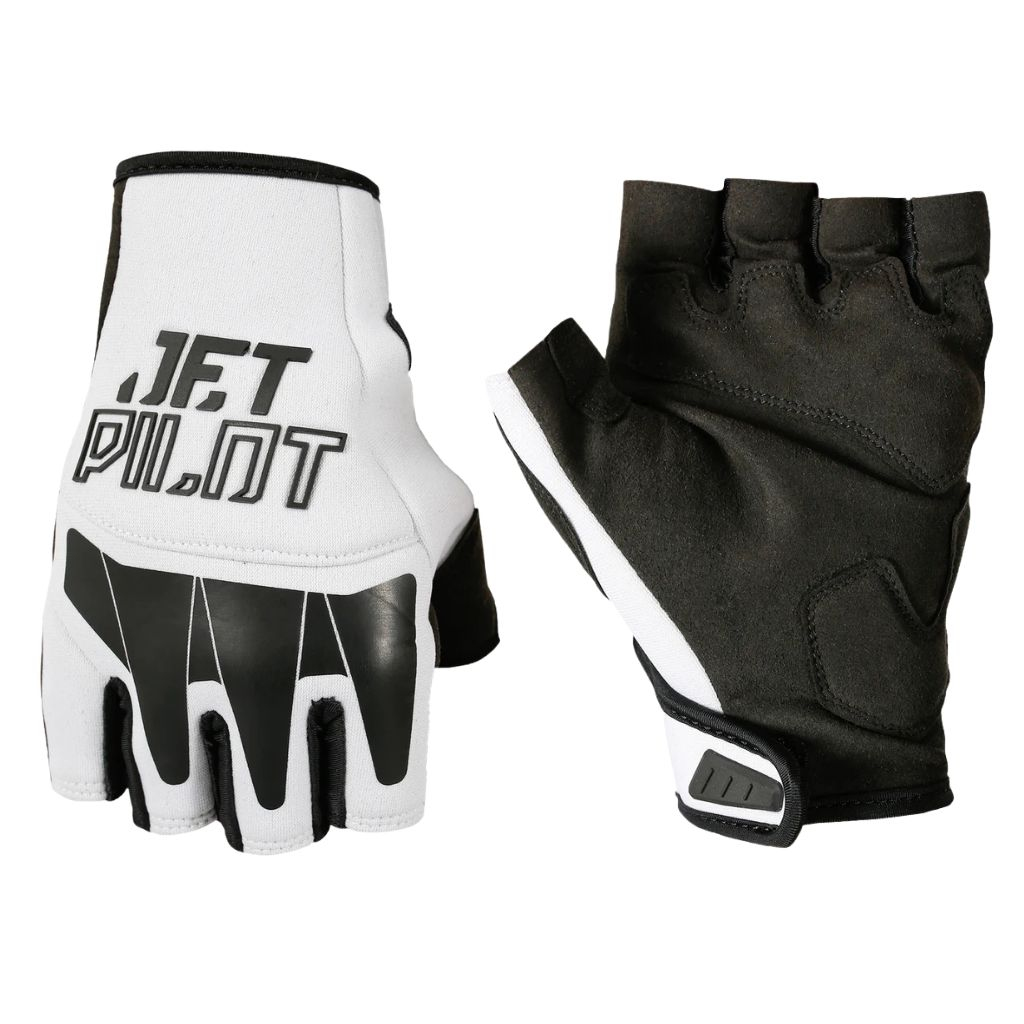 Rękawice na skuter wodny Jetpilot Vault Short Finger Race Glove White