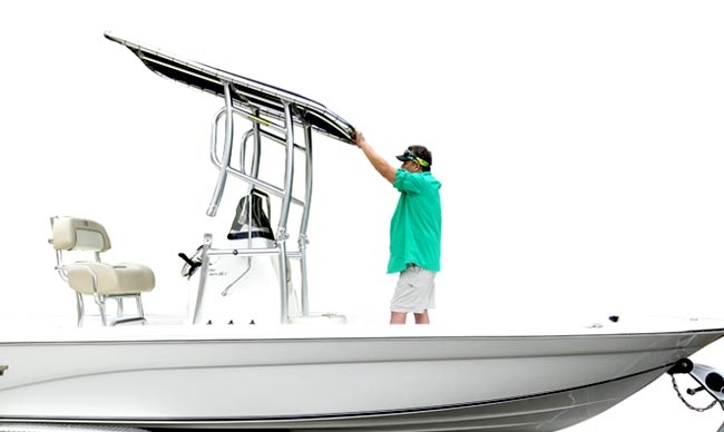 Zadaszenie do łodzi - Fishmaster Pro Series universal T-top white