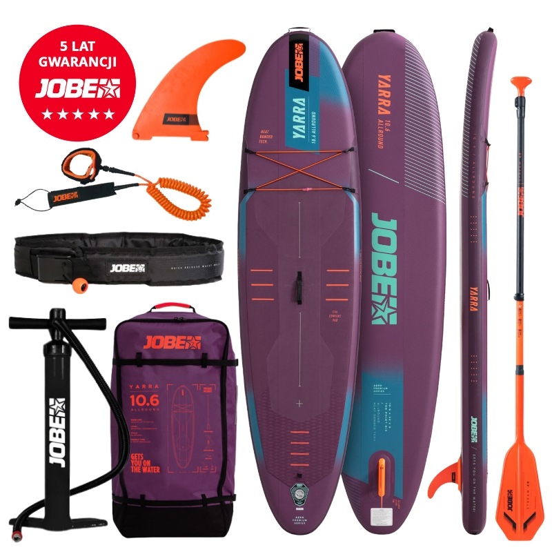 Pompowana deska SUP Jobe Aero Yarra SUP Board 10.6 Purple