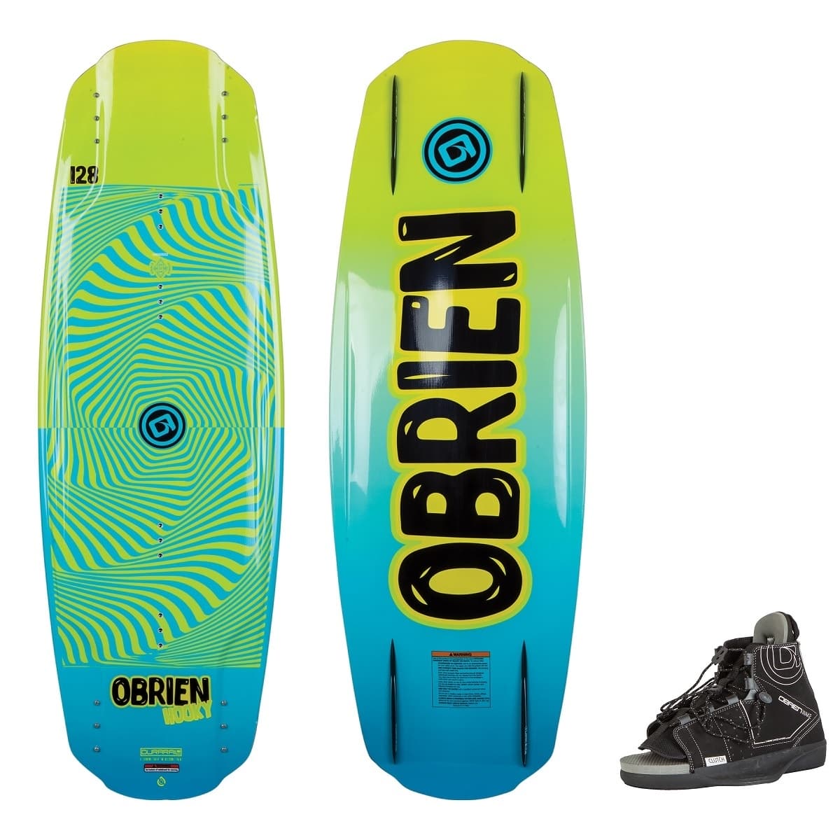 Komplet juniorski wakeboard Obrien Hooky + wiązania (wakepark+motorówka)