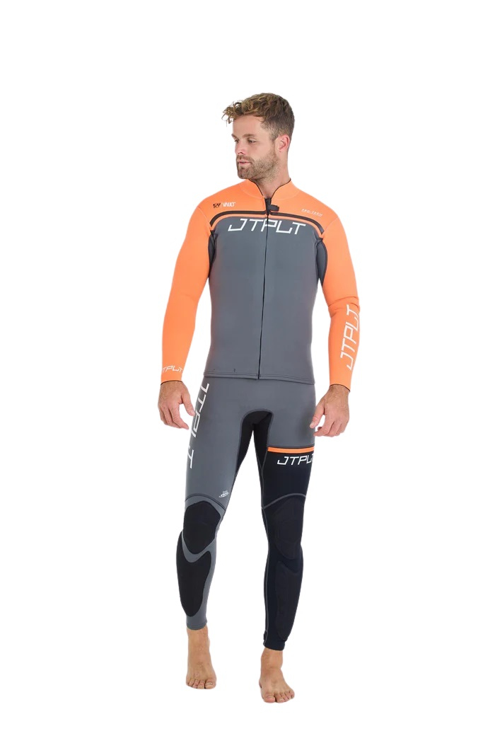 Jetski Wetsuit Jetpilot Rx Race John Jacket Charcoal Orange 3