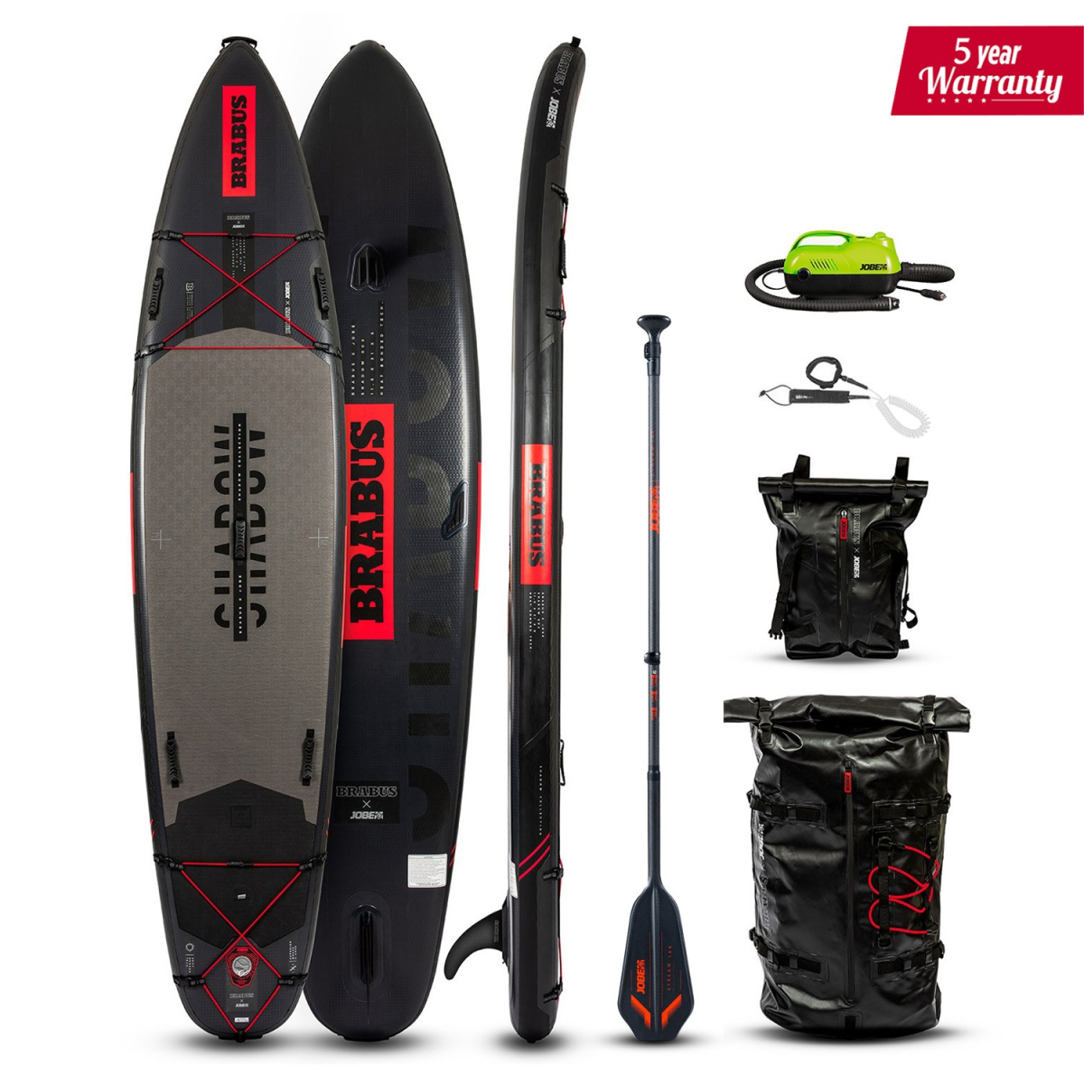 Deska SUP BRABUS x Jobe Shadow 11.6 Adventure SUP Limited Edition