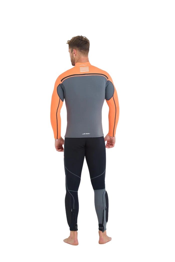 Jetski Wetsuit Jetpilot Rx Race John Jacket Charcoal Orange 6