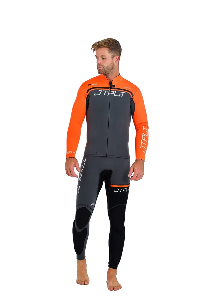 Jetski Wetsuit Jetpilot Rx Race John Jacket Charcoal Orange 1