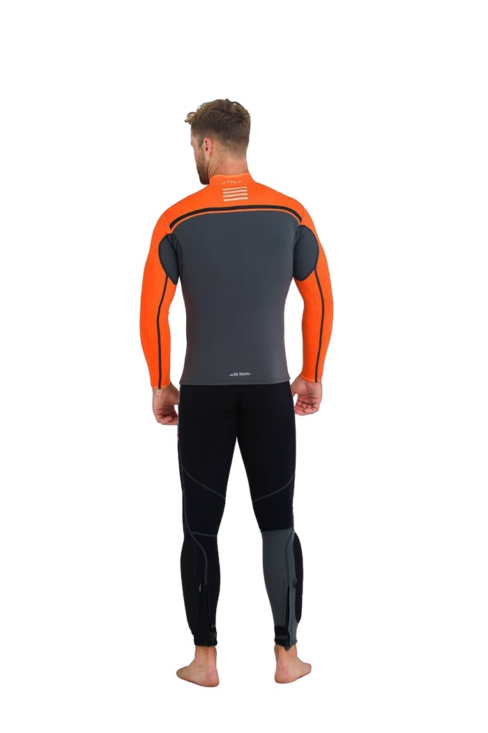 Jetski Wetsuit Jetpilot Rx Race John Jacket Charcoal Orange 2