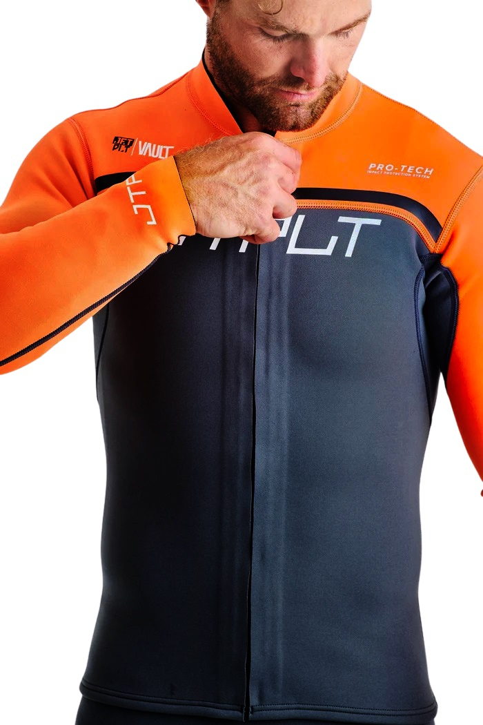 Jetski Wetsuit Jetpilot Rx Race John Jacket Charcoal Orange 8