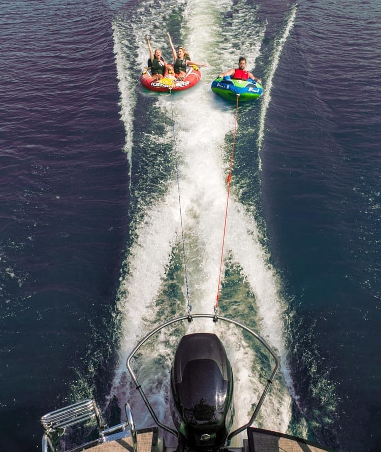 TurboSwing XXL Twin Black - uchwyt do holowania za łodzią wakeboardzisty/narciarza